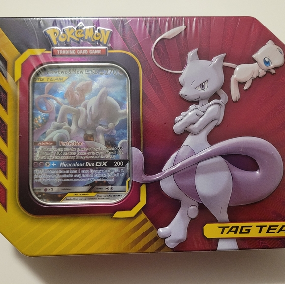 Pokemon Other - Pokémon MewTwo & Mew GX Tag Team Tin (1)